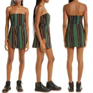 🎩🗝️ NWOT Hansen Stripe Strapless Cotton Blend Dress by DYLN